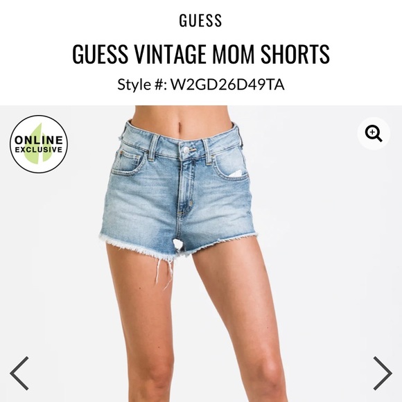 Brand new Guess vintage high rise “mom shorts” - Picture 1 of 5